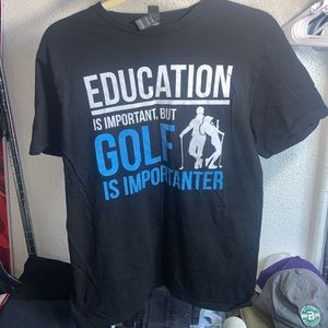 Education is important, but golf is importanter Men’s T-Shirt